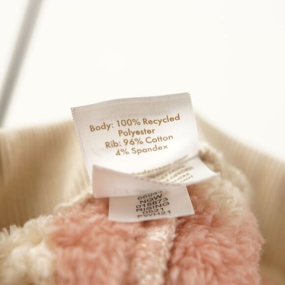 Hanna Andersson Cream and Pink Heart Fleece Pants - Picture 4 of 4